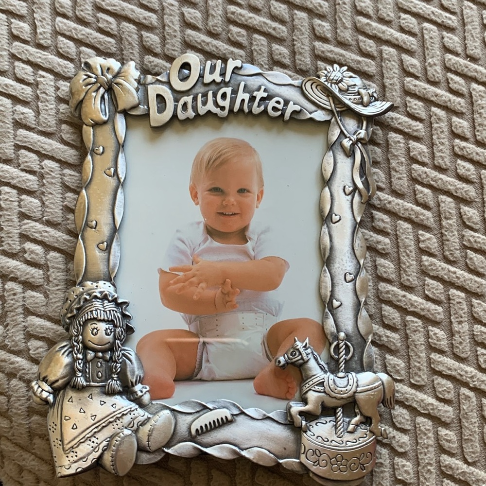 Sweet “Our Daughter” Pewter Frame